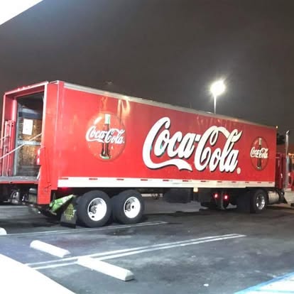 Coca-Cola delivery trailer serviced at Key West