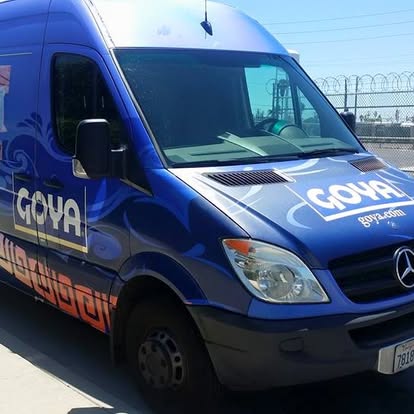 Goya Foods Mercedes Sprinter delivery van serviced at Key West